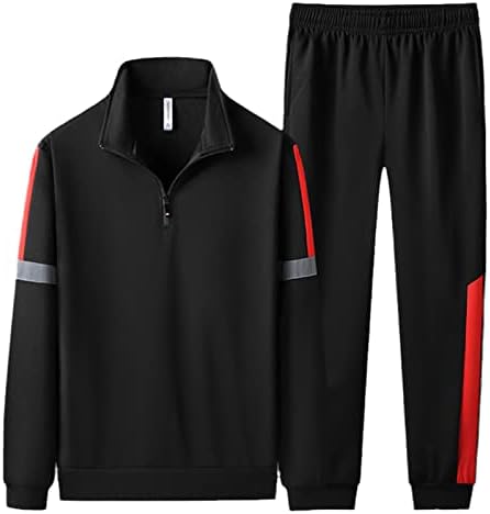 Мъжки спортен Костюм, Мъжки Комплект, Есенен Пуловер с цип от две части, Trend Костюм
