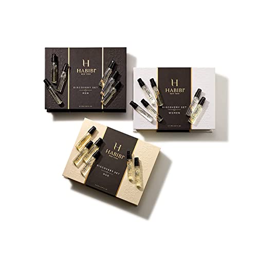 Комплекти H HABIBI Deluxe Sample Collection Discovery - Мъжки парфюм, удовые парфюми и Мини-свързване на женски парфюм - Ароматите на размера