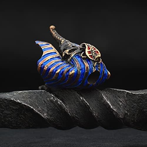 Паракордовая Топчета Черепа на Мумията на Фараона - Дантела за Нож от Паракорда от Бронз