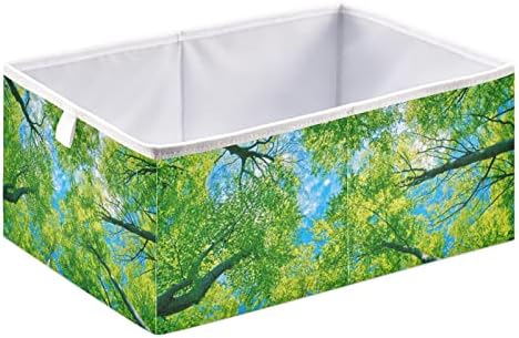 Emelivor Зелена Гора кутия за съхранение на кубчета, Сгъваеми кутии за съхранение, Водоустойчив кош за играчки, органайзер