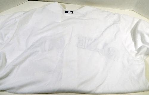 2012-19 Торонто Блу Джейз Освободени Бяла Фланелка с формуляр за игра 52 DP17671 - Използваните в играта тениски MLB