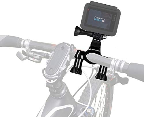 Адаптер За Закрепване на Кормилото на велосипеда MiPremium за GoPro Hero 10 9 8 7 6 5 4 3 2 1 + Fusion Session Черен Сребрист EK7000 Sjcam