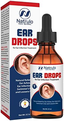 Natrulo Ушни капки от болки в ушите – Органични ушни капки за възрастни, деца, бебета, кучета и домашни любимци – Облекчава ушни болки, Сърбеж