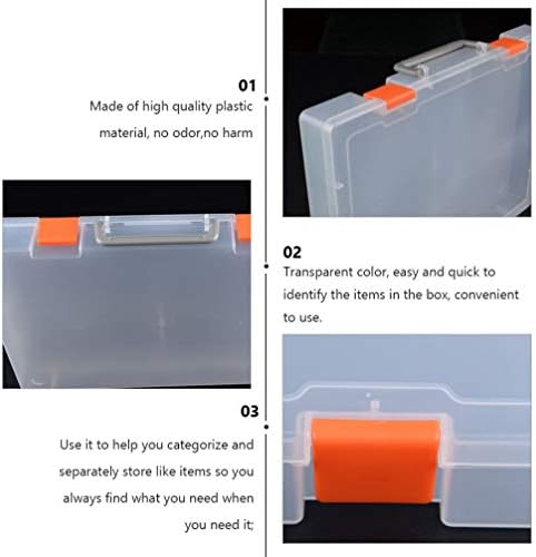 Пластмасови контейнери Cabilock Пластмасови Чекмеджета За Съхранение на Блокове Пластмасов Органайзер Кутия със Свалящ се капак на Контейнер