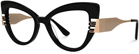 Zeelool Луксозен Ацетатная Рамки за очила Котешко око с безрецептурными Прозрачни лещи за Жени на Plamen ZJGA239372