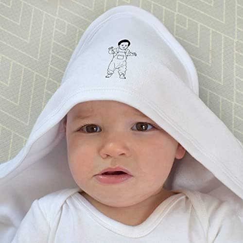 Бебешка хавлиена кърпа с качулка Azeeda Е дете (HT00020903)