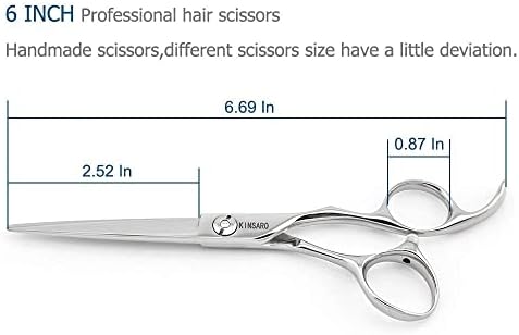 6-ИНЧОВИ ножица за подстригване на коса, ножица за подстригване на коса, професионални фризьорски ножици и 5,5-инчови ножица