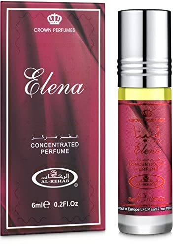 Устойчиви на парфюми AL-Rehab Elena Attar, не съдържащи алохола, 6 мл.