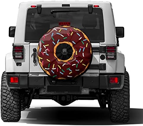 Калъф за резервна гума Foruidea Donut с Дупка за Резервна Камера, Калъф За Джанти гуми, Подходящи За ремаркета, АВТОБУСИ, ванове и Много
