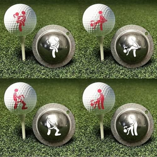 JPTSDBNWMT Маркер за топки за голф Печат на Потребителски Шаблони Инструмент за Мъже, Персонални Забавен Възрастен Маркер За