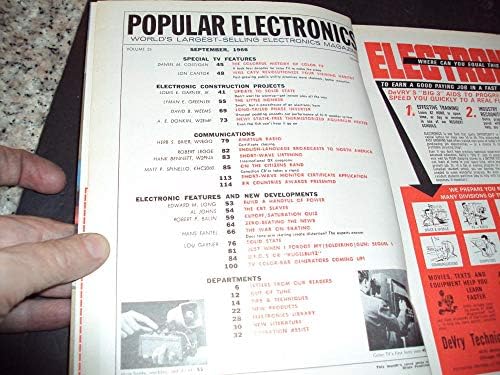 Популярна електроника Септември 1966 Цветни история цветен телевизор