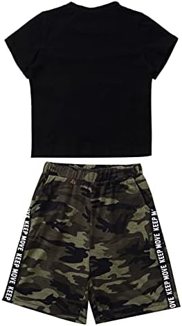 winying/ Тренировочная Тениска от две части За момчета, Топ и къси Панталони с Камуфляжным принтом, Баскетболен комплект, Баскетболно