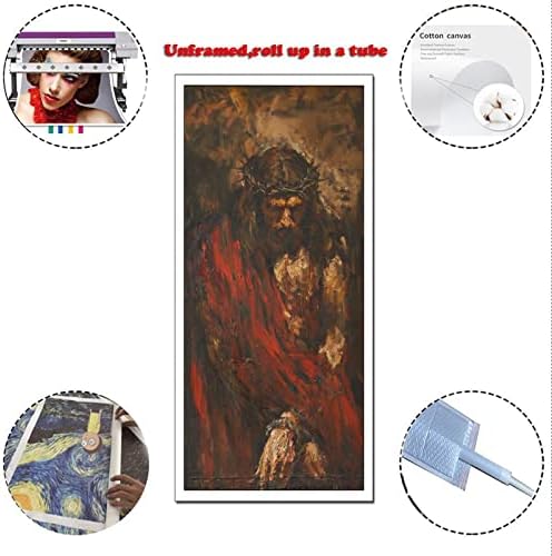 EFC Страст на Исус Христос Художествен Плакат на платно и Стенни Художествена картина С Принтом Модерен Семеен Декор за Спалня Плакати