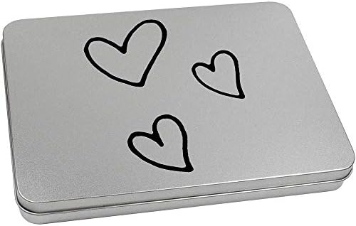 Лидице кутия за съхранение на Azeeda 220 мм с метални панти Любовта Hearts (TT00120986)