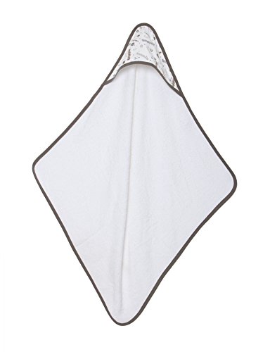 Bacati - Спортен Муслиновый комплект от 3 Кърпички за пране или Кърпи с качулка (с Кърпа с качулка, футболно кафяво-сиво)