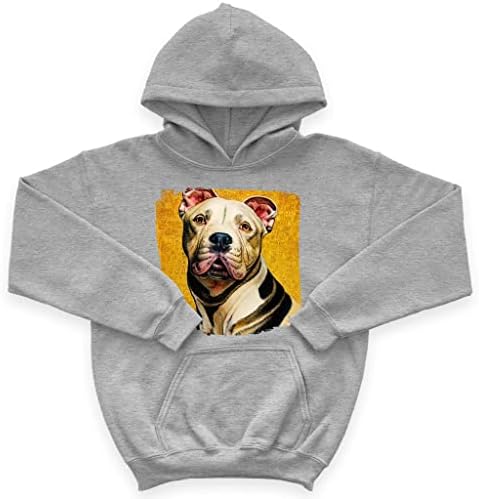 Детска hoody с качулка отвътре Pitbull Face - Детска Hoody с принтом кучета - Цветни hoody за деца