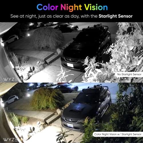 WYZE Cam v3 с цветен нощно виждане, комплект от 2 теми и видео домофон с перезвоном (хоризонтален клин е включен в комплекта)