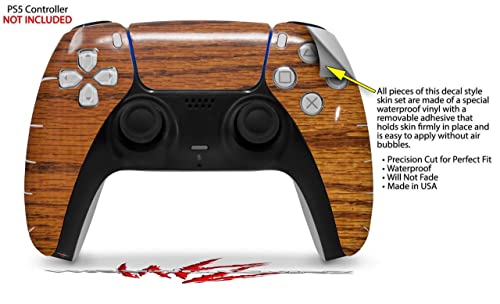 Обвивка за кожата WraptorSkinz е съвместим с контролера на Sony PS5 DualSense Wood Grain - Дъб 01 (контролер В комплекта не са включени)
