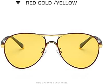 Mcolics Очила за Нощно Виждане за Шофиране, Антибликовые Поляризирани UV400 Жълти Защитни Очила от Нощния Дъжд, за Мъже,
