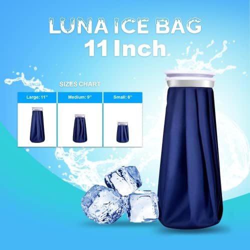 Luna Ice 11in Еднократно лекарство за главоболие-Пакети с лед е за наранявания е за Еднократна употреба-Пакет с лед-Капачка от