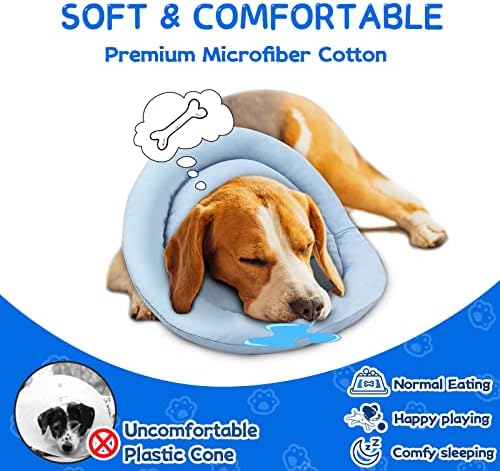 Меки кучешки конус GoGoPaw, регулируема кученце конус, алтернатива след операцията, водоустойчив кученце конусообразный яка, защитен