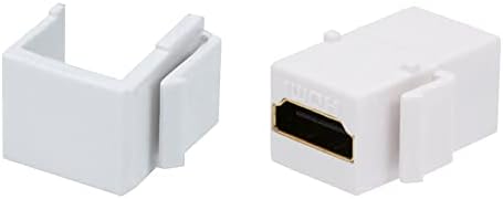 Празна поставяне Monoprice за стенните панели - 10 бр. /опаковане. (Бяло) и 106852 Трапецеидальный HDMI Конектор с клъстер соединителем,