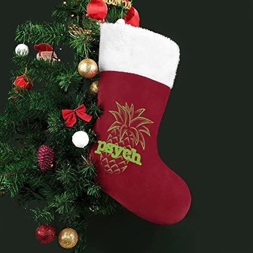 Psych Ананас Коледен Окачен Отглеждане на Сладък Дядо Чорап за Коледно Украса Украса Подаръци
