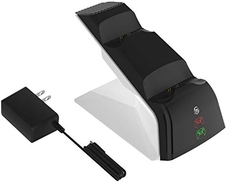 Поставка за Зарядно устройство контролер YNNG PS5 DualSense, Двойно зарядно устройство със Силиконов Защитен Калъф, за игралната конзола PS5,