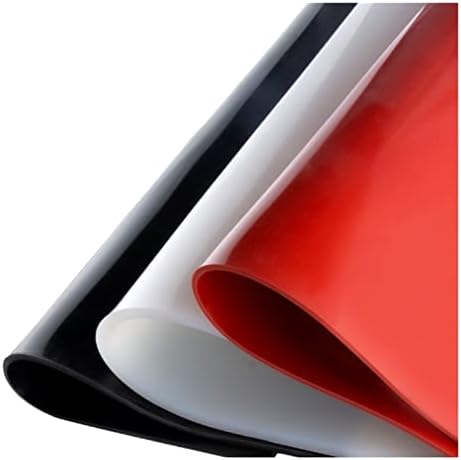 WICKET NUGROHO Дебелина на листа силиконов каучук 1 1,5 2 3 4 мм Дебелина / ширина 500 * 500 мм Тънка дъска за Гумена подложка червен