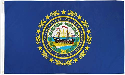 Флаг на щата Ню Хемпшир от полиестер размер 3x5 фута