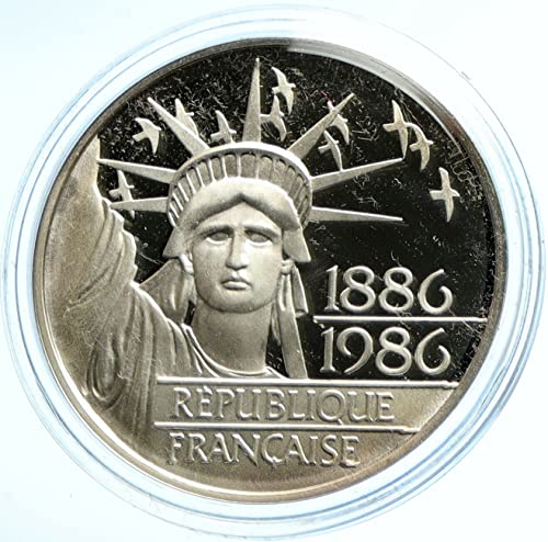 1986 FR 1986 ФРАНЦИЯ Подарък на статуята на Свободата в САЩ Доказателство за 100 франка Добро несертифицированное