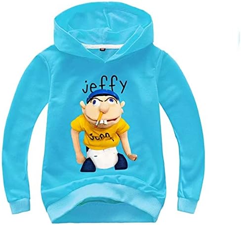 Himoop Ежедневни Есенни Блузи Jeffy Hoody, Пуловер с Дълги Ръкави и Качулка, Удобни Памучни Блузи за Деца