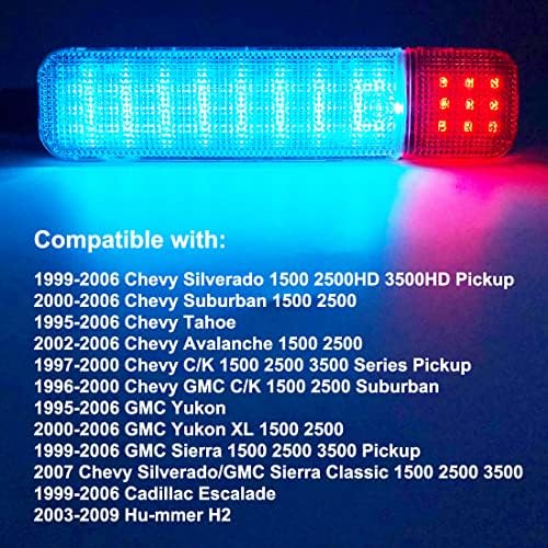 CHOUJIO Led светлини в рамката на таблото на автомобила в събирането, Съвместими с Chevy Silverado GMC C/K Sierra 1500 2500 3500 Pickup Suburban