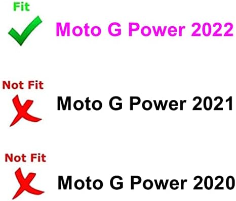Замяна на Задния Капак на Отделението за батерията PHONSUN за Motorola Moto G Power 2022 XT2165-1 XT2165DL (черен)
