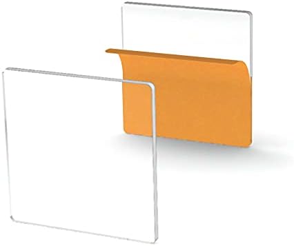 50 акрилни квадратни прозрачни листове с дебелина 1/8 инча (изберете размер) (4 инча)