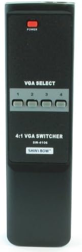 превключвател за избор на видео 4x1 (4:1) VGA RGBHV + IR дистанционно управление