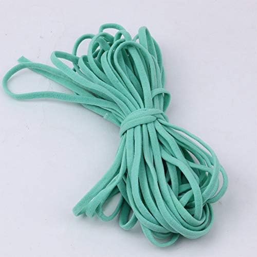 IrisGardenn 5 мм 10 ярда плосък цветен еластична гумена лента, лента, въжета за висящи уши, еластичен кабел, аксесоари за шиене на облекло