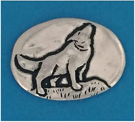 Basic Spirit Wolf - Калай Монета Смелост Ръчно изработени подаръци под формата на Животно, за мъже и Жени, Колекциониране