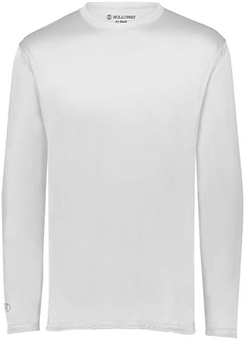 Тениска Holloway Youth Momentum с дълъг ръкав в Бял цвят