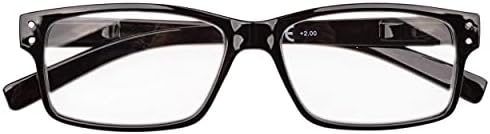 Vintage слънчеви очила BLUELESS За мъже и жени (Черен, +0.00)