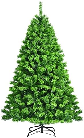 метална поставка за окачване на изкуствени елхи n/a височина 6,5 фута /7,5 фута със сняг флокированием, Зелен (Цвят: A, размер: 2.4