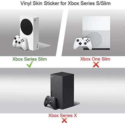 Vanknight Xbox Series S Тънки Конзолни Контролери Етикети върху Кожата Филмът Винил за конзолата Xbox Series S ITC