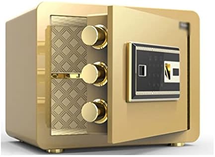 JYDQM Сейф сейф за дома си с чанта за документи, вътрешна кутия за шкаф с цифрова клавиатура и LCD дисплей (Цвят: черен размер: както е