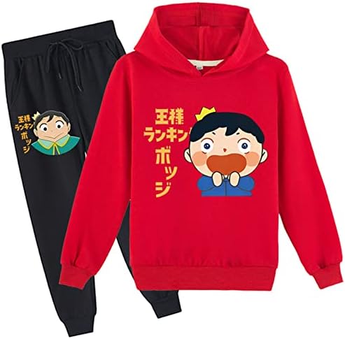 Hoody с качулка и спортни штанами UMocan Kid за момчета с дълъг ръкав-Комплект дрехи Ranking of Kings на есен/зима