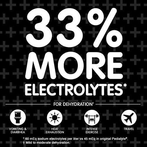 На електролитния прах Pedialyte AdvancedCare Plus С клубничной заморозкой и бери заморозкой Съдържа 33% повече електролити