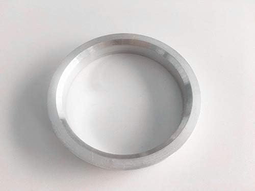 NB-AERO 4 бр. Сребристи Алуминиеви пръстени от 76 мм (колелце) до 63,4 мм (Ступица) | Централно пръстен Hubcentric от 63,4 mm до 76 mm за