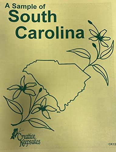 Творчески Сувенири Проба Сэмплера на щата Южна Каролина - Бродерия на кръстат бод