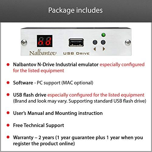 Nalbantov Емулатор USB памет флопи дискове N-Drive Industrial за Agie EDM Sinker Compact 2