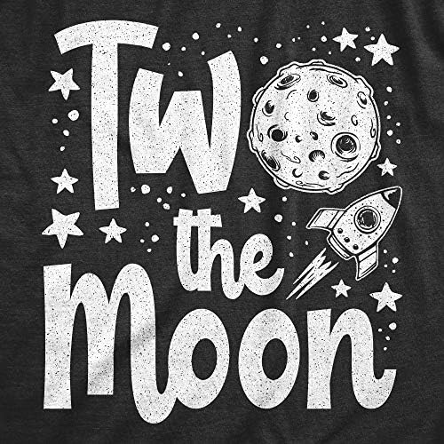 Дете На Две Тениска С Луната Забавна Тениска За Втория Рожден Ден