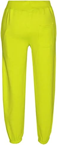 Детски обикновен спортен костюм A2Z 4, Контрастная руното hoody с джоггерами за бягане - T. S С контрастиращи тапицерия, Неоново зелено,